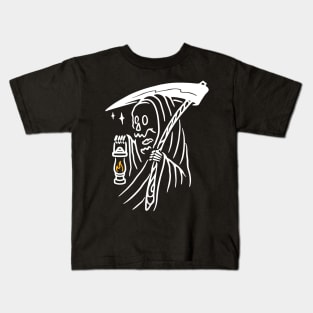 Grim Reaper and Lighting Kids T-Shirt